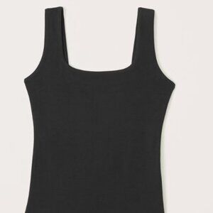 Abercrombie & Fitch Cotton-Blend Seamless Fabric Tank Bodysuit